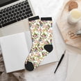 thumbnail image 6 of KLL Birds And Flowers Print Cool Socks Men's Women's Crew Socks Funny Crazy Novelty Stockings, 6 of 7