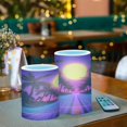 thumbnail image 3 of Yayeee Flameless Candles with Remote Flickering Battery Operated Multi Color Changing, Purple Neon Road, 3 of 7