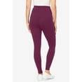 thumbnail image 2 of Woman Within Plus Size Stretch-Cotton Knit Pull-On Pocket Leggings, 2 of 5