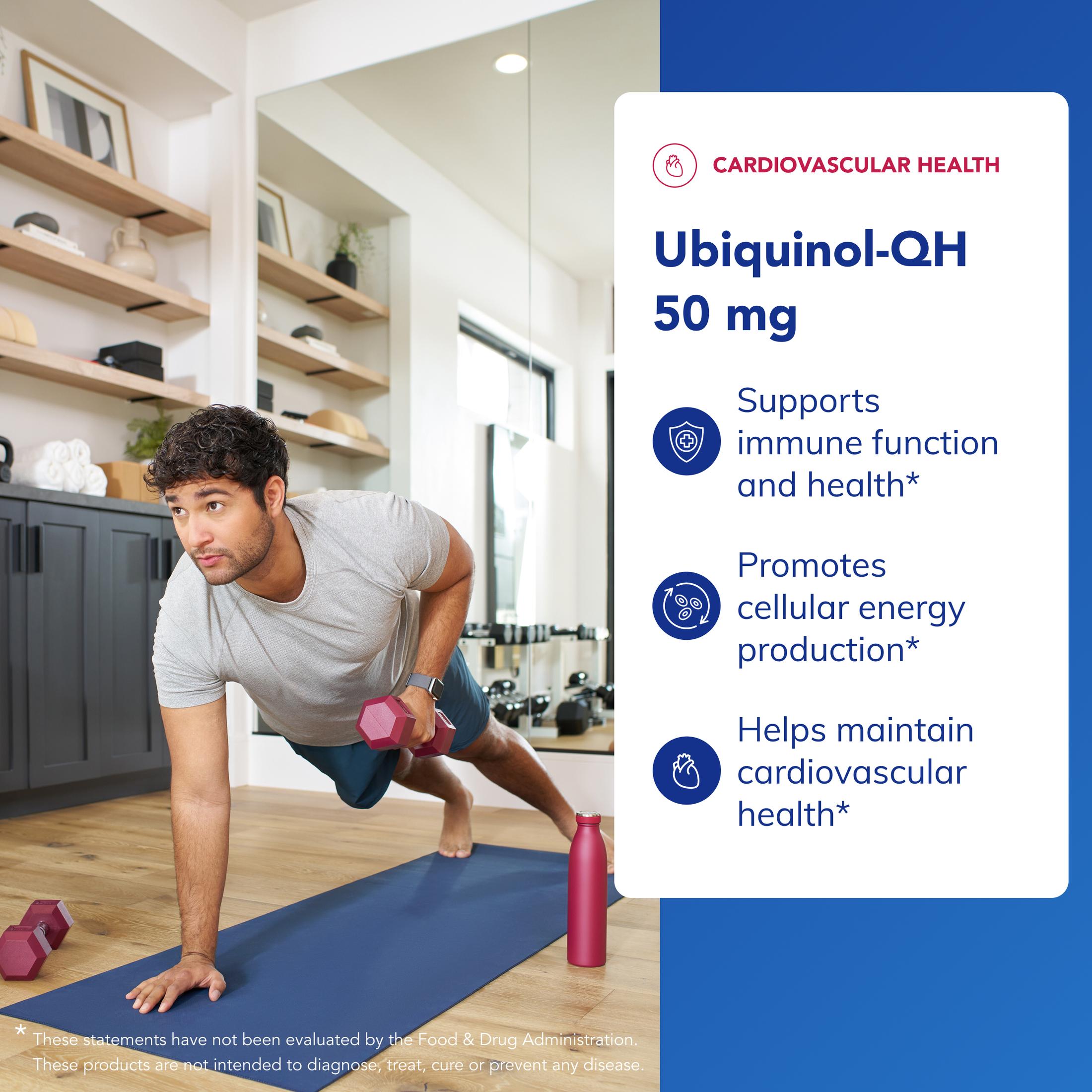 Pure Encapsulations Ubiquinol-QH 50 mg | Active Form of CoQ10 to Support Immune Health, Cellular Energy, and Cardiovascular Health* | 60 Softgel Capsules