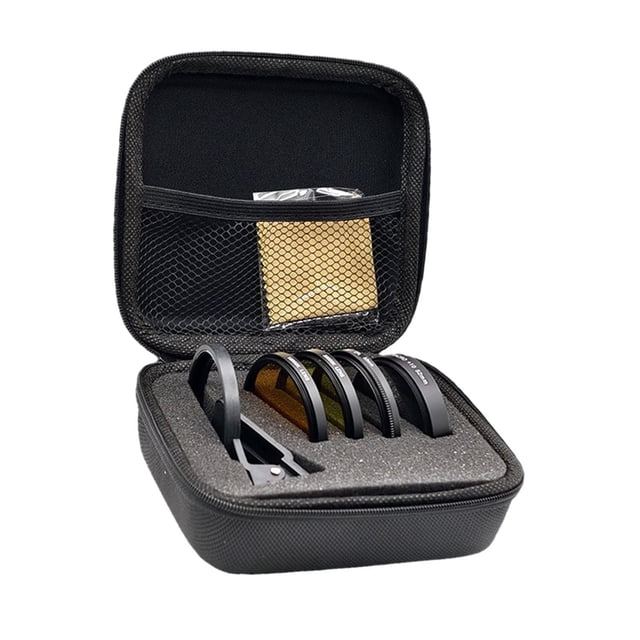 Lente de coral de arrecife con bolsa de almacenamiento, filtro CPL universal de 52 mm, filtro profesional para cámara de teléfono y .