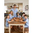 thumbnail image 2 of Summer Family Matching Pajamas  Sleeves Shirt and Elastic Shorts for Loungewear Soft Sleepwear, 2 of 9