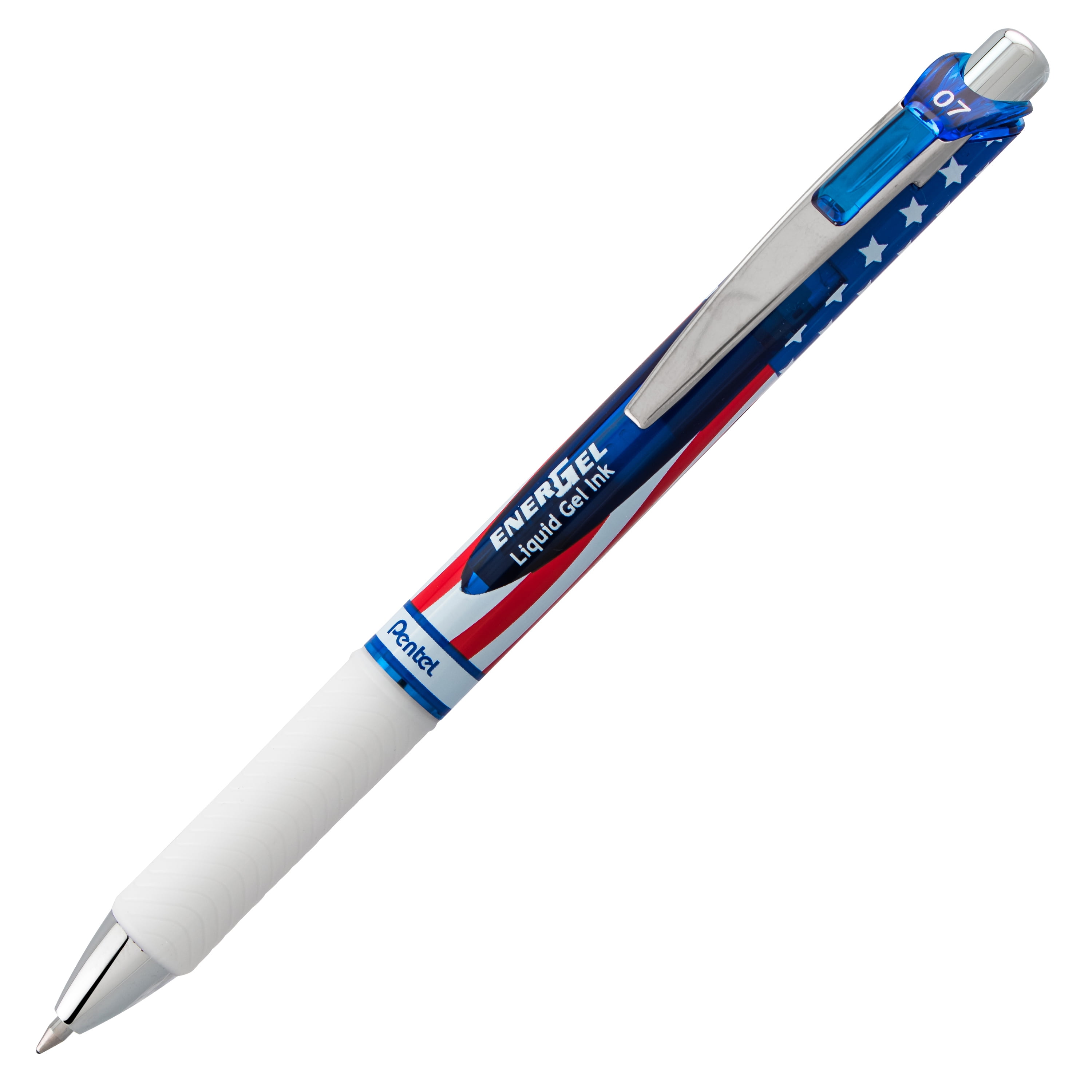 Pentel EnerGel RTX Gel Pen, Flag Barrel, (0.7mm), Black Ink