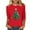 Z4-Red-christmas womens gift sets, variant on Wiyuqeen Christmas Women's 3/4 Sleeve T-Shirt Holiday Graphic Print Casual Comfortable Fit Tee Crew Neck Plus Size Tops S-5XL