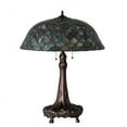 thumbnail image 5 of Meyda Tiffany 230462 Tiffany Fishscale 3 Light 31" Tall Buffet Table Lamp - MultiColor, 5 of 6