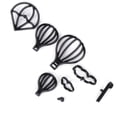 thumbnail image 3 of 2 Juegos De Moldes Para Pasteles, Herramientas De Bricolaje Con Forma De Globo Aerostático, Cortador De Pasteles, Para Panadería, Tienda De Postres, Hogar, Negro, 3 of 7