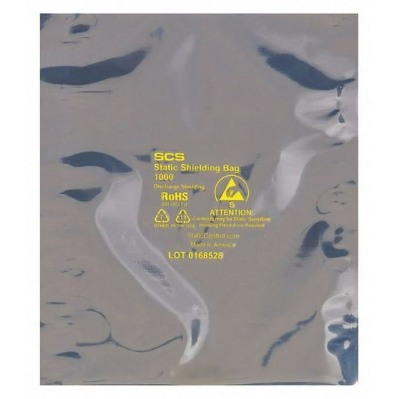 3m Open End Static Shield Bag,8x16",PK100 STC151