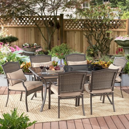 Better Homes & Gardens Providence 7-Piece Outdoor Patio Wicker Dining Set