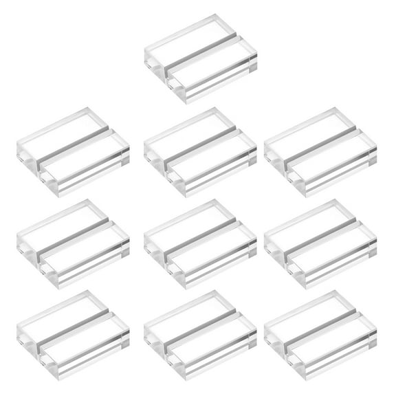 ROZYARD Pack of 10 Practical Acrylic Place Card Stands for Event and Business Use