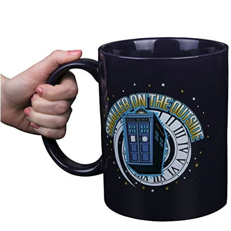 Coffee Cup Collectible - Doctor Who GIANT Ceramic Coffee Mug, Large 64 oz - Collectible TARDIS Smaller On The Outside Design - HUGE!
