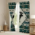 thumbnail image 3 of Feelyou Moose Elk Black Out Curtains, Aztec Triangle Curtains Pack of 2 (42x63 Each), 3 of 6