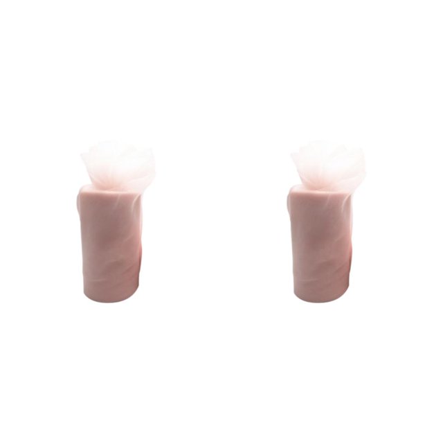 Youkk Polyester Easy To Ad Clean Wedding Tape Wedding Party Decorations Durable And Reliable Roll Tulle apricot powder 2Set