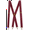 Burgundy, variant on Buyless Fashion Suspenders for Men - 48" Adjustable Straps 1 1/4" - X Back with Metal Hooks - 5119-White