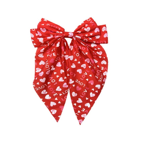 Vadktai Hair Bows for Women, Big Ribbon Bows for Hair, Long Tail Bow Hair Clips, Cute Hair Barrettes, Hair Accessories for Girls, Valentine