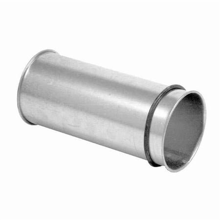 Round Adjustable Nipple 8 in Duct Dia Galvanized Steel 22 ga GA 8 W 11 L 8 H