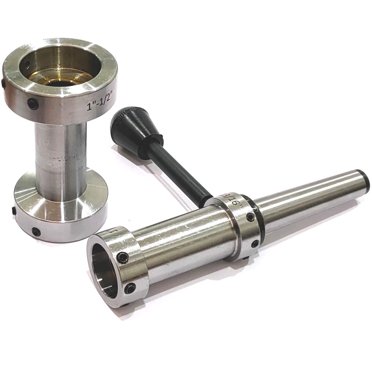 BLUEFOX 2MT Lathe Tailstock Tap And Die Holder Set - Sliding Floating Type, MT2 Shank - Made In India