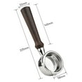 thumbnail image 2 of 58mm 3 Ears Stainless Steel Bottomless Naked Portafilter Wooden Coffee Handle Cup Filter Basket Replacement for Barsetto BA101 BA102 Calphalon Temp IQ, 2 of 7