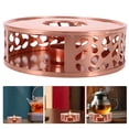 thumbnail image 2 of GOOHOCHY Calentador de tetera con portavelas Elegante calentador de tetera Base de calentamiento de metal para mantener el té caliente Hogar Elegante calentador de tetera, 2 of 8
