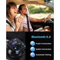 thumbnail image 5 of compatible Wireless Bluetooth FM Transmitter Car Charger_Perfect Gift, 5 of 5