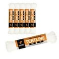 thumbnail image 6 of Tent Line Nylon Rope - 100 Ft Rope - White Reflective Nylon Cord for Guyline - Camping Rope, Tent Tie Downs, Guy Lines for Camping Tarp - Tent Accessories & Cordage for Outdoor Shelter 6 Pack, 6 of 7