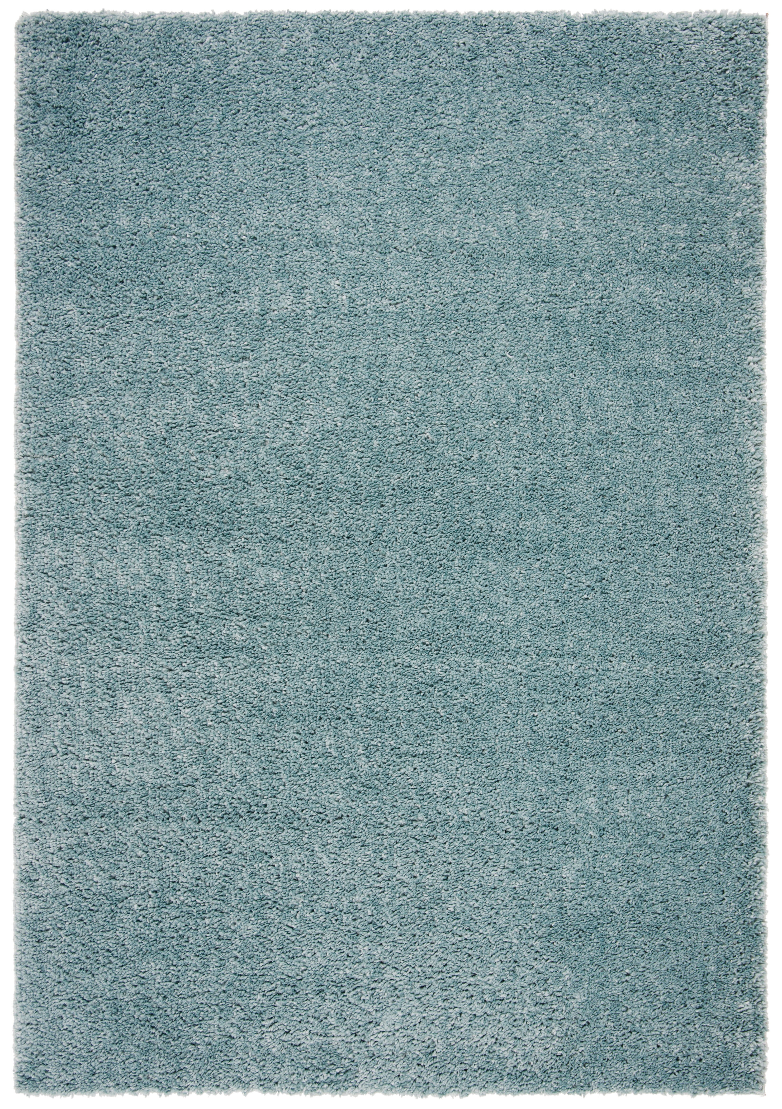 SAFAVIEH August Carlene Solid Plush Shag Area Rug, Aqua, 6' x 9' - Modern Design, Aqua, Non-Shedding & Easy Cleaning, Ultra Plush Thick Pile, Ideal for Living Room, Bedroom