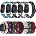 thumbnail image 2 of Bracelet Élastique en Nylon pour Fitbit inspire 3 Bracelet Ajustable Accessoires Roses pour Fitbit luxe, 2 of 6