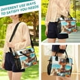 thumbnail image 5 of Dinosaur and Beach Sands Cooler Bag Lunch Bag Soft Cooler Cooling Tote Insulated Lunch Box for Adult Men Women, 5 of 6
