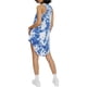thumbnail image 2 of Elevenparis Mujer High Low Racerback Tank Top azul S, 2 of 4
