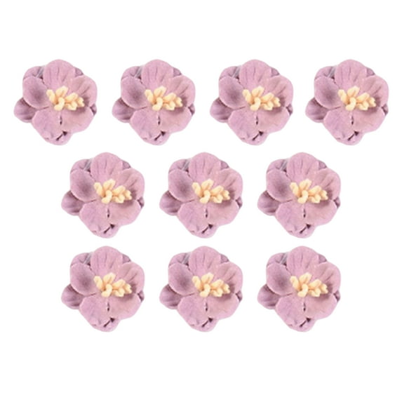 10Pcs Faux Flower Head Beautiful Multi-purpose DIY Clothing Accessories Fake Flower Head for Handicrafts