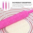 thumbnail image 4 of IFANLANDOR Assorted Color Plastic Embossed Rolling Pin Set for Baking Cookies and Crafts  3 Pieces, 4 of 7