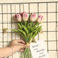 thumbnail image 3 of Inteprter Mini flor artificial, lirio único, tulipán, flor monarca, flor falsa de PU, decoración para el hogar y la Oficina, decoración para Flores artificiales morado claro Inteprter HA6563-06B, 3 of 6