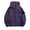 Purple, variant on Women's Outdoor Sports Jacket Windproof Warm Removable Cap Hiking Jackets Casual Zip up Hooded with Pockets