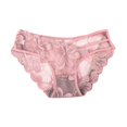 thumbnail image 3 of Sexy Lace Women S Panties Comfortable Ultra Thin Underwear Fashion Floral Embroidery Briefs Mid Waist Underpants, 3 of 5