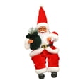 thumbnail image 4 of Muñeco de Papá Noel decoración navideña muñeco de peluche coleccionable figura de escena navideña adorno para de Navidad para escritorio 30x10x10 cm Macarena, 4 of 8