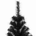thumbnail image 3 of vidaXL Artificial Christmas Tree with Stand Black 180 cm PVC, 3 of 4