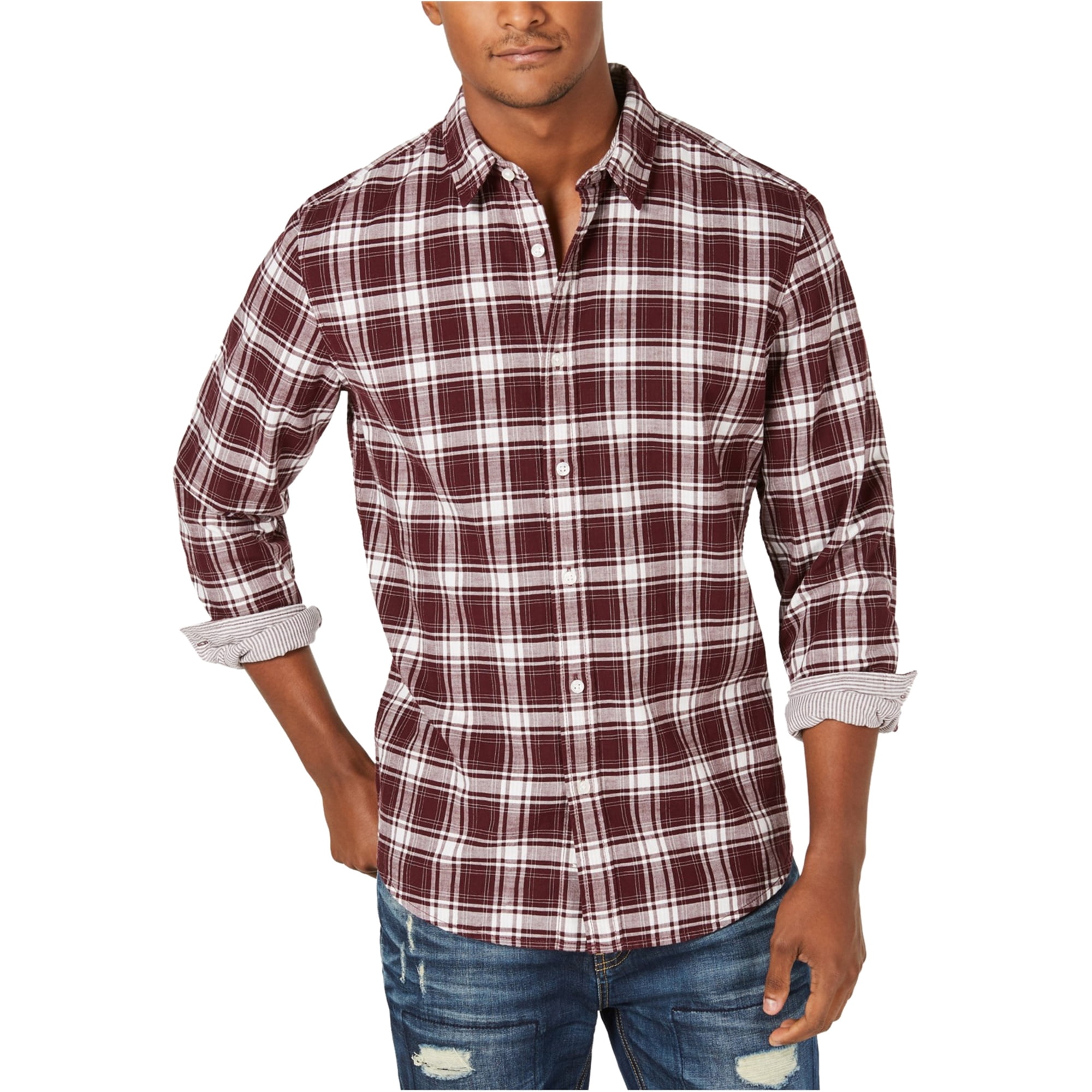 American Rag - American Rag Mens Cotton Button Up Shirt - Walmart.com ...