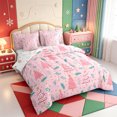 thumbnail image 2 of Manfei Cute Animals 7-Piece Twin Bedding,Christmas Print Bedding Comforter Set,Xmas Reversible, 2 of 7