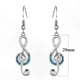 thumbnail image 4 of Musical Note Inspired Women's Earrings Featuring Treble Clef Design, 4 of 5