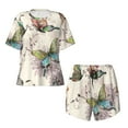 thumbnail image 4 of Picia Flying Butterflies-1 Pajamas Sets for Women Soft Short-Sleeved Pjs with Lounge Shorts Two Piece Sleepwear-X-Large, 4 of 9