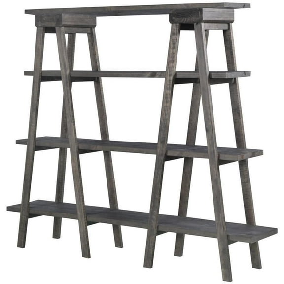 Beaumont Lane 4 Shelf Bookcase in Weathered Charcoal