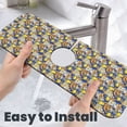 thumbnail image 6 of Xecao Sicilian Style for Kitchen Sink Splash Guard Faucet Mat , Faucet Guard & Draining mat, (15" X 5.5" ), 6 of 7