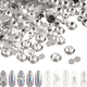 thumbnail image 3 of Diamantes de imitación redondos con parte posterior plana, diamantes de imitación de cristal con piedras preciosas, para diversas decoraciones artesanales, 3 of 5
