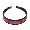 thumbnail image 5 of Unique Bargains 1 Pc Headband Plaid Wide Hair Accessories for Women Red, 5 of 5