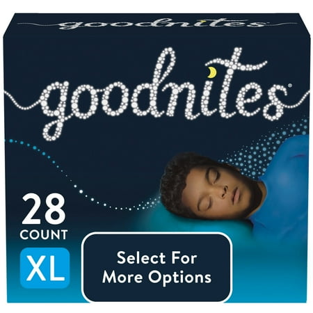 UPC: 0036000533781 | Goodnites Nighttime Bedwetting Underwear for Boys XL 28 Ct (Select for More Options)