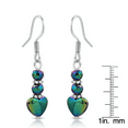 thumbnail image 6 of Besheek Handmade Rainbow Hematite & Sterling Silver Heart Drop Earrings, 6 of 8
