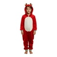 thumbnail image 3 of Matching Christmas Pjs for Family Reindeer Print Onesie Pajamas Hoodie One Piece Xmas Sleepwear Outfits, 3 of 8