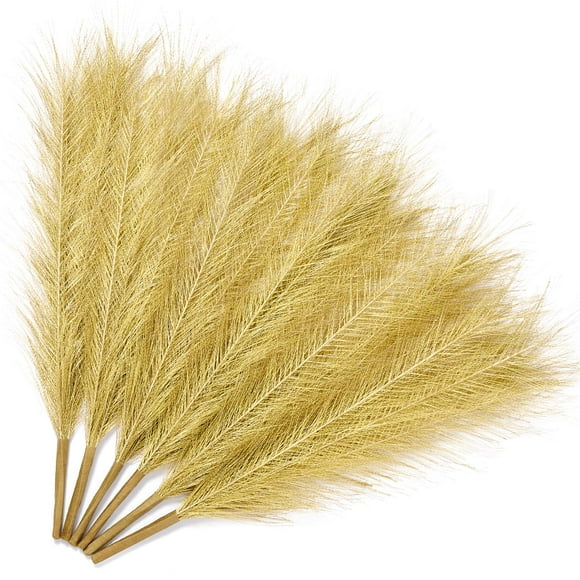 Hierba artificial para pampa Serwalin Gold, 45 cm, 6 unidades