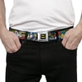 thumbnail image 3 of DC Comics Belt, Seatbelt Buckle Belt, Batman Joker Comic Blocks, 30 to 44 Inches, 3 of 9