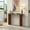 Brown, variant on 59" Curved Console Table, Narrow Sofa Table for Hallway, Wooden Modern Design Sofa Table Behind The Couch, for Living Room, Foyer, Easy Assembly, Brown