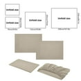 thumbnail image 3 of Qocolhg Queen Size 4 Piece Bed Sheet Set - Comfy Breathable & Cooling Bed Sheets Set, Includes 1 Fitted Sheet, 1 Flat Sheet and 2 Pillowcases, Deep Pockets, Soft and Wrinkle Free, Khaki, 3 of 6